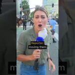 Reporter Hit While Reporting Live 🚔🫣