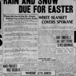 Havermale Junior High School student was missing. Fashion parade endangered by snow