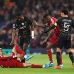 Hugo Ekitike taken off on a stretcher in first half of Liverpool’s Champions League tie vs PSG