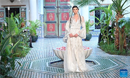Models present creations at Morocco Fashion Week 2026