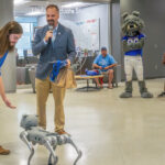 College of Engineering and Science unveils robot dog ambassador