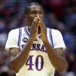 Kansas’ Flory Bidunga declares for NBA draft with college eligibility caveat