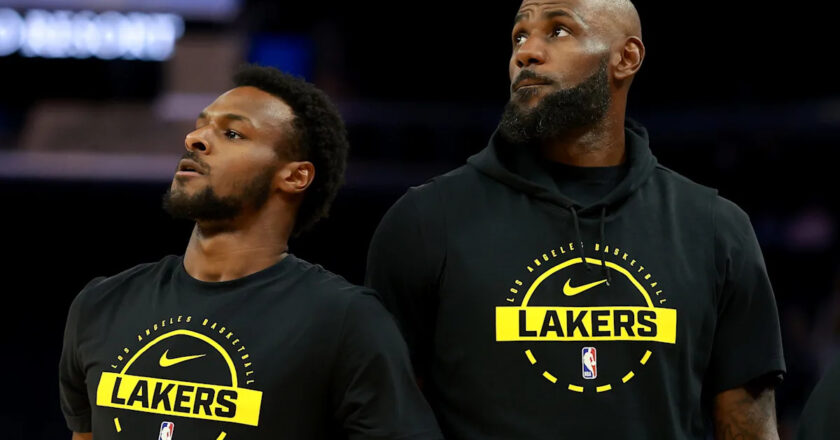 LeBron, Bronny James combine for first son-to-father assist in NBA history