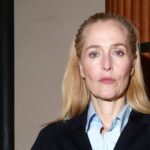 Gillian Anderson steps out in a chic heritage-inspired look