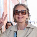 Sharon Stone’s trench coat outfit is ideal for spring weather