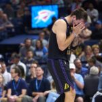 Luka Doncic’s hamstring injury adds to a brutal night for Lakers